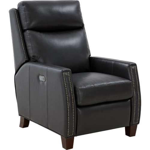 Anaheim Big & Tall Power Recliner w/ Power Head Rest & Lumbar in Shoreham Gray Leather